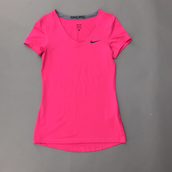 Nike Tops - 4/$25 Nike Dri-Fit Pink Running V-Neck Shirt Small